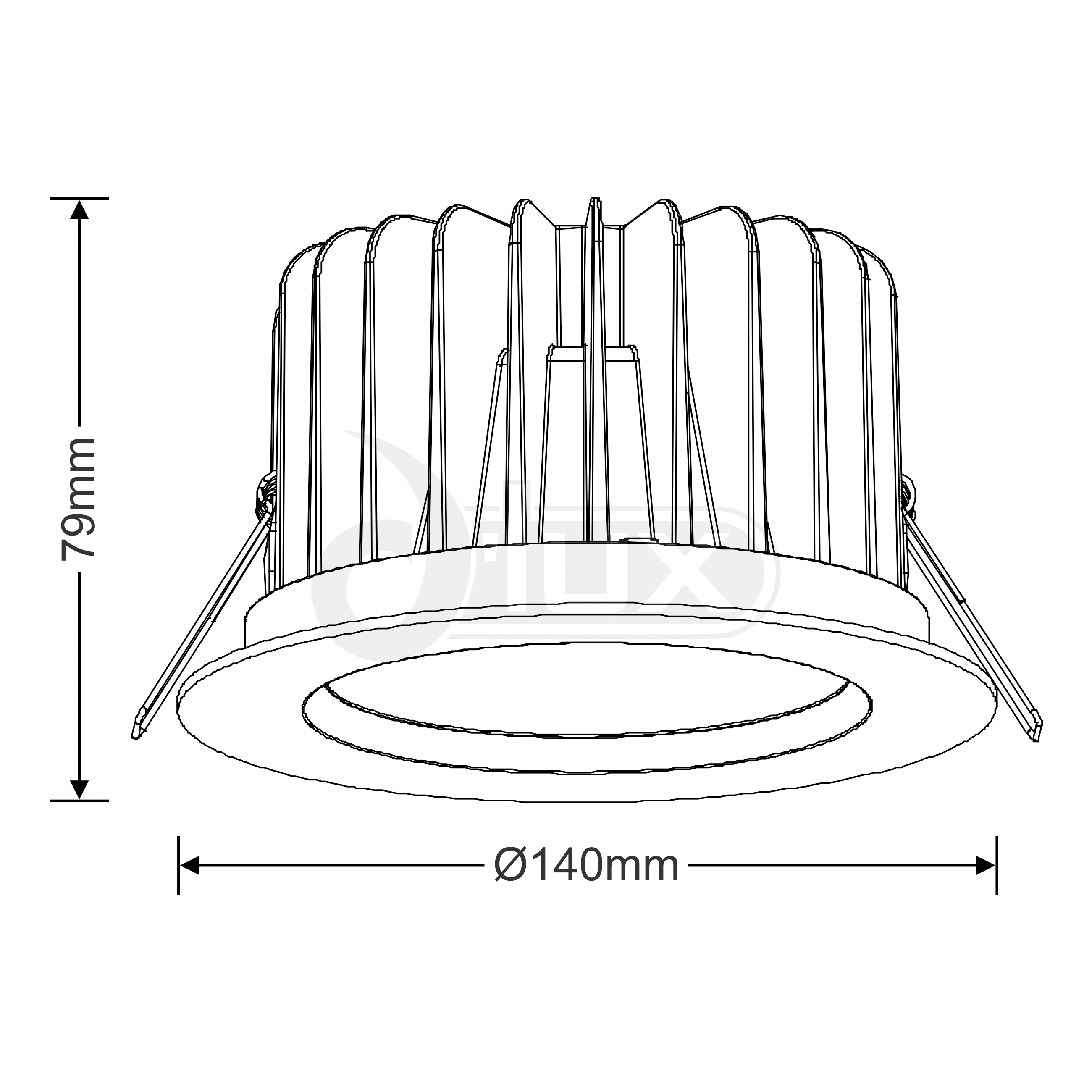 Brio 12 Recessed Ceiling Luminaires Dlux Round Recess Ceiling